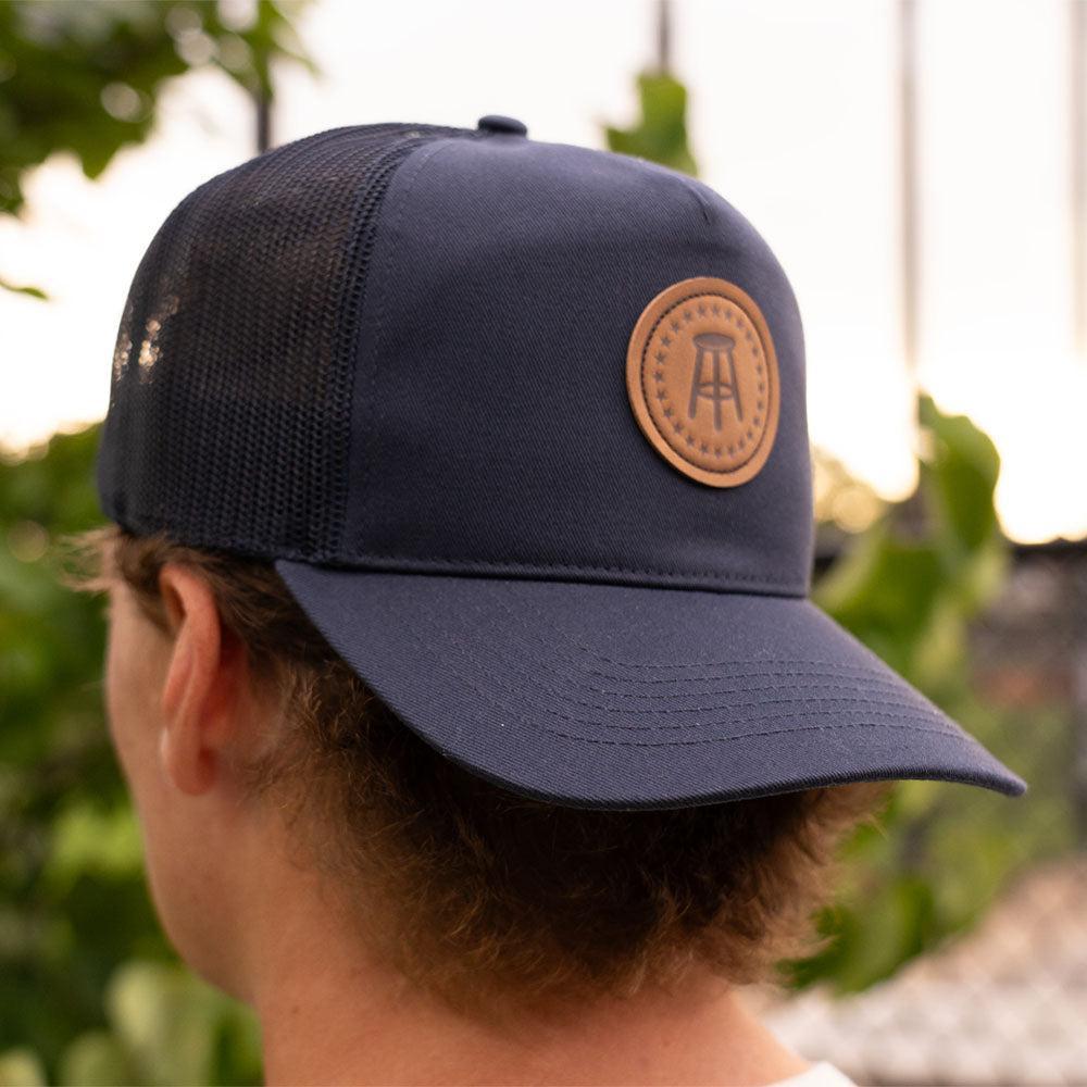 Barstool Sports Leather Patch Snapback Hat-Hats-Barstool Sports-Barstool Sports