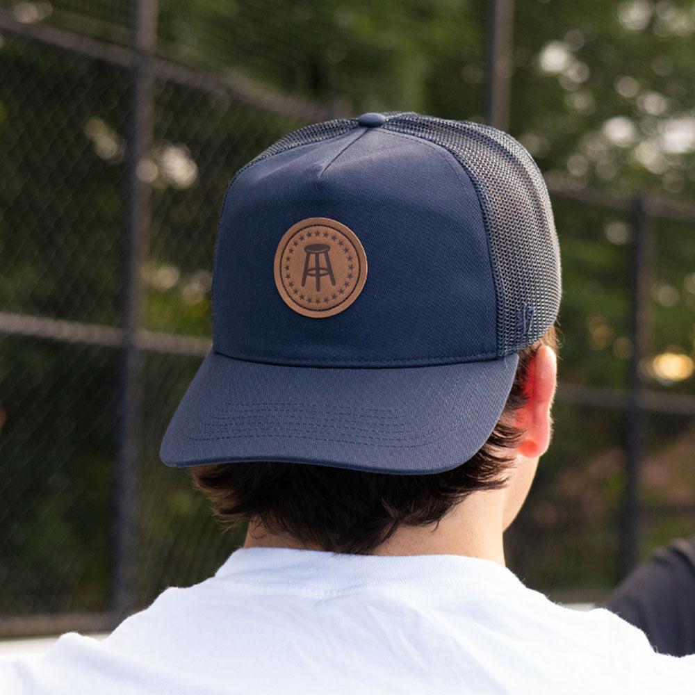 Barstool Sports Leather Patch Snapback Hat-Hats-Barstool Sports-Barstool Sports