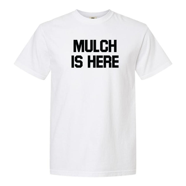 Mulch Is Here Tee-T-Shirts-Barstool Sports-White-S-Barstool Sports