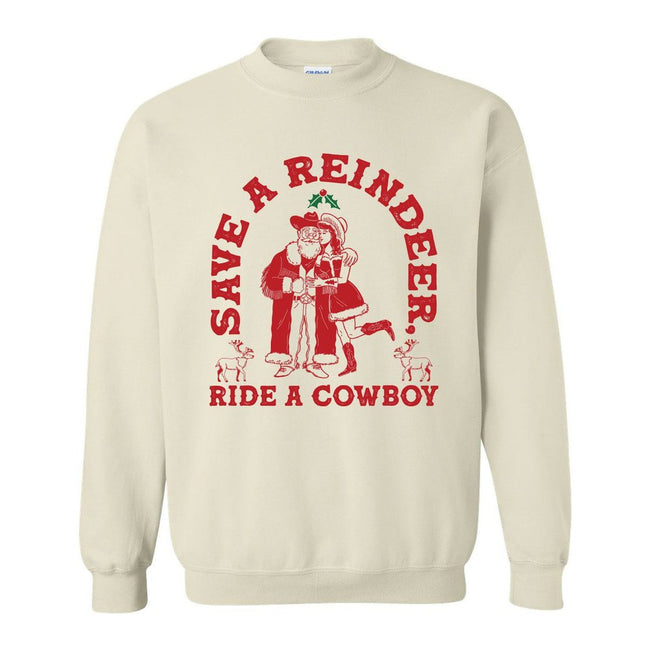 Save A Reindeer Ugly Sweater-Ugly Sweaters-It Girl-Sand-S-Barstool Sports