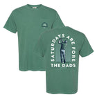 Saturdays Are Fore The Dads Golfer Pocket Tee-T-Shirts-SAFTB-Green-S-Barstool Sports