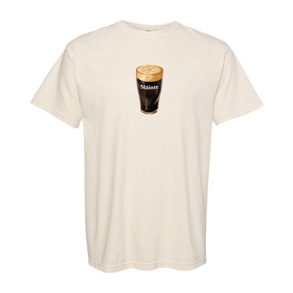 Sláinte Beer Tee-T-Shirts-In The Slot-Ivory-S-Barstool Sports