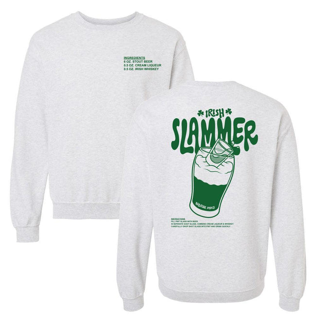 Irish Slammer Crewneck-Crewnecks-Barstool Sports-Grey-S-Barstool Sports