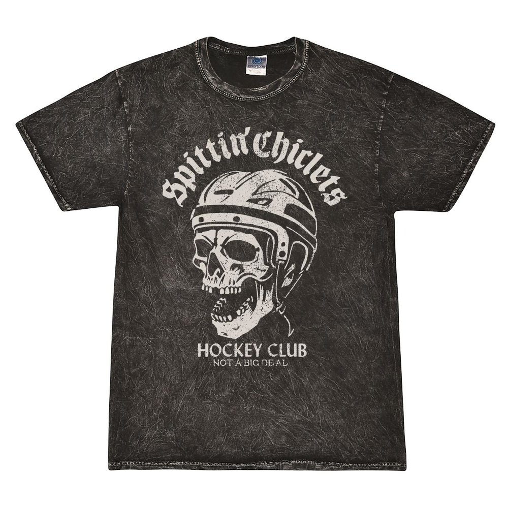 Spittin Chiclets Hockey Club Skull Tee-T-Shirts-Spittin Chiclets-Barstool Sports