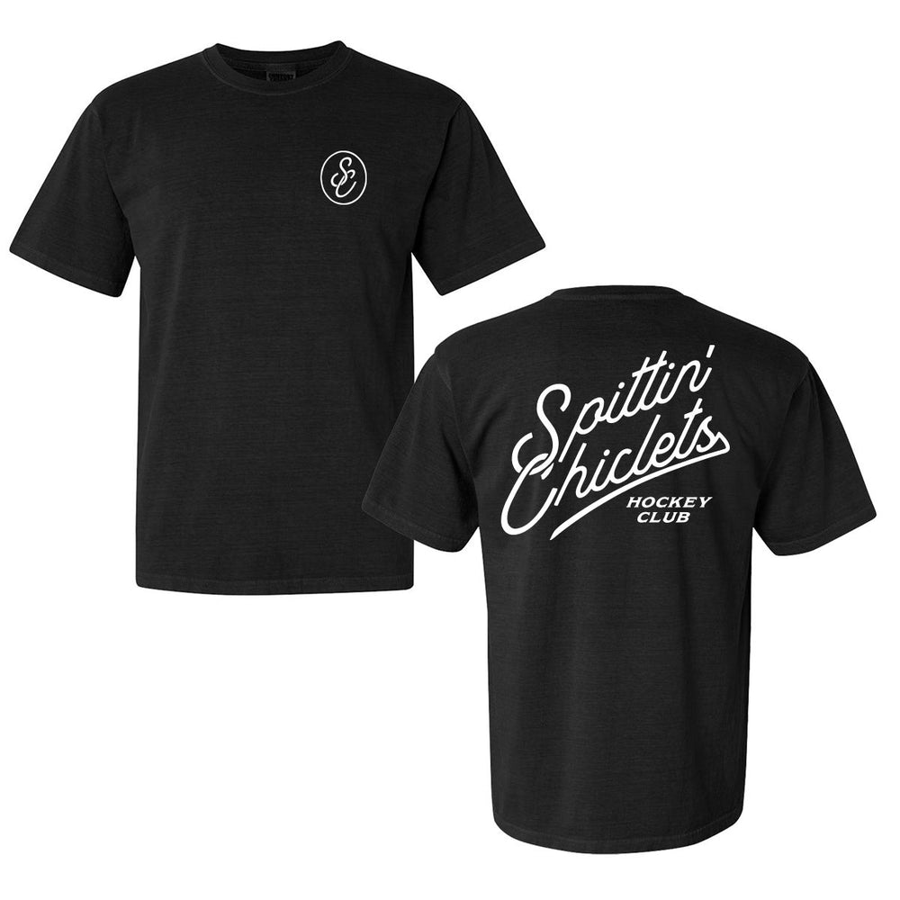Spittin Chiclets Script Tee-T-Shirts-Spittin Chiclets-Black-S-Barstool Sports