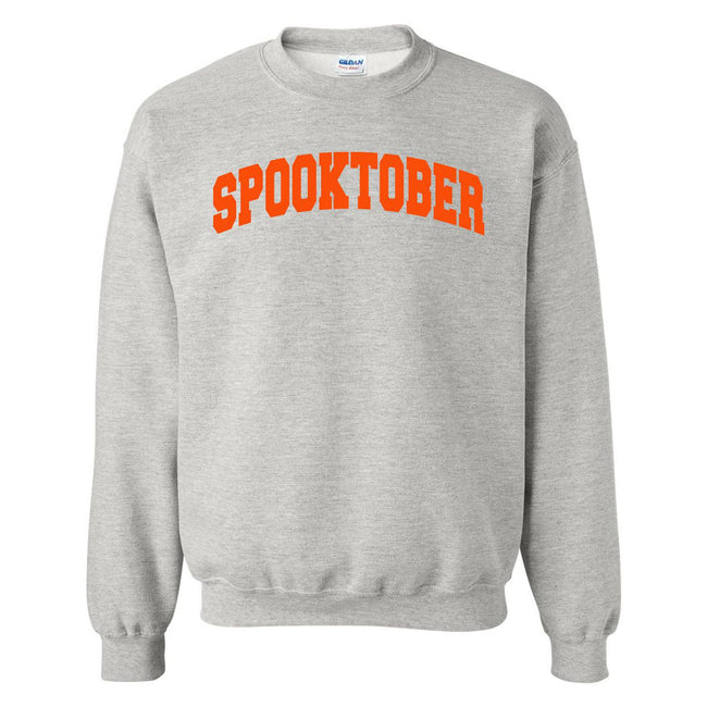 Spooktober II Crewneck-Crewnecks-Bussin With The Boys-Grey-S-Barstool Sports