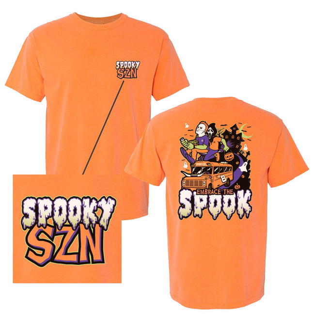 Spooktober Spooky Tee-T-Shirts-Bussin With The Boys-Orange-S-Barstool Sports