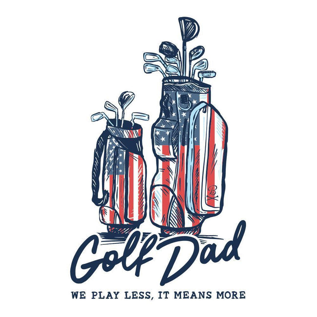 Golf Dad Bags USA Pocket Tee-T-Shirts-Fore Play-Barstool Sports