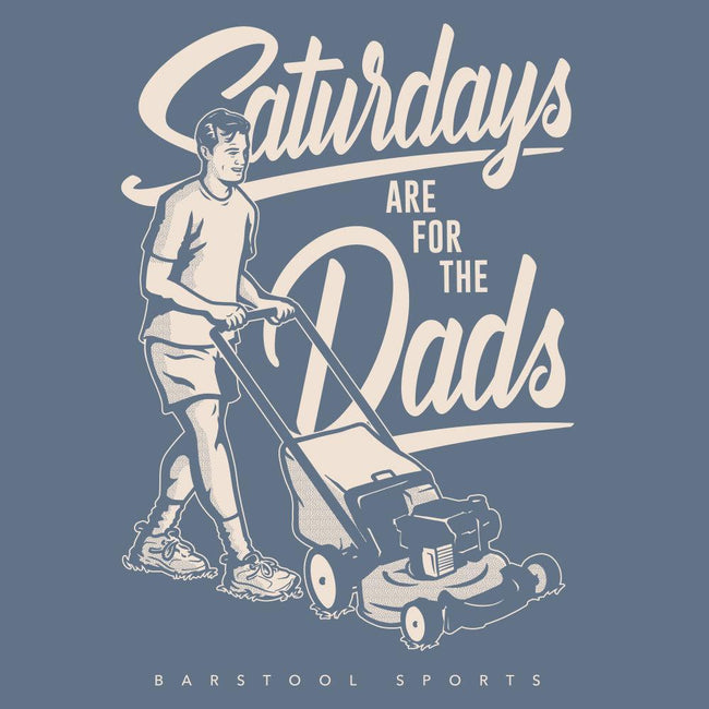 Saturdays Are For The Dads Mow Retro Pocket Tee-T-Shirts-SAFTB-Barstool Sports