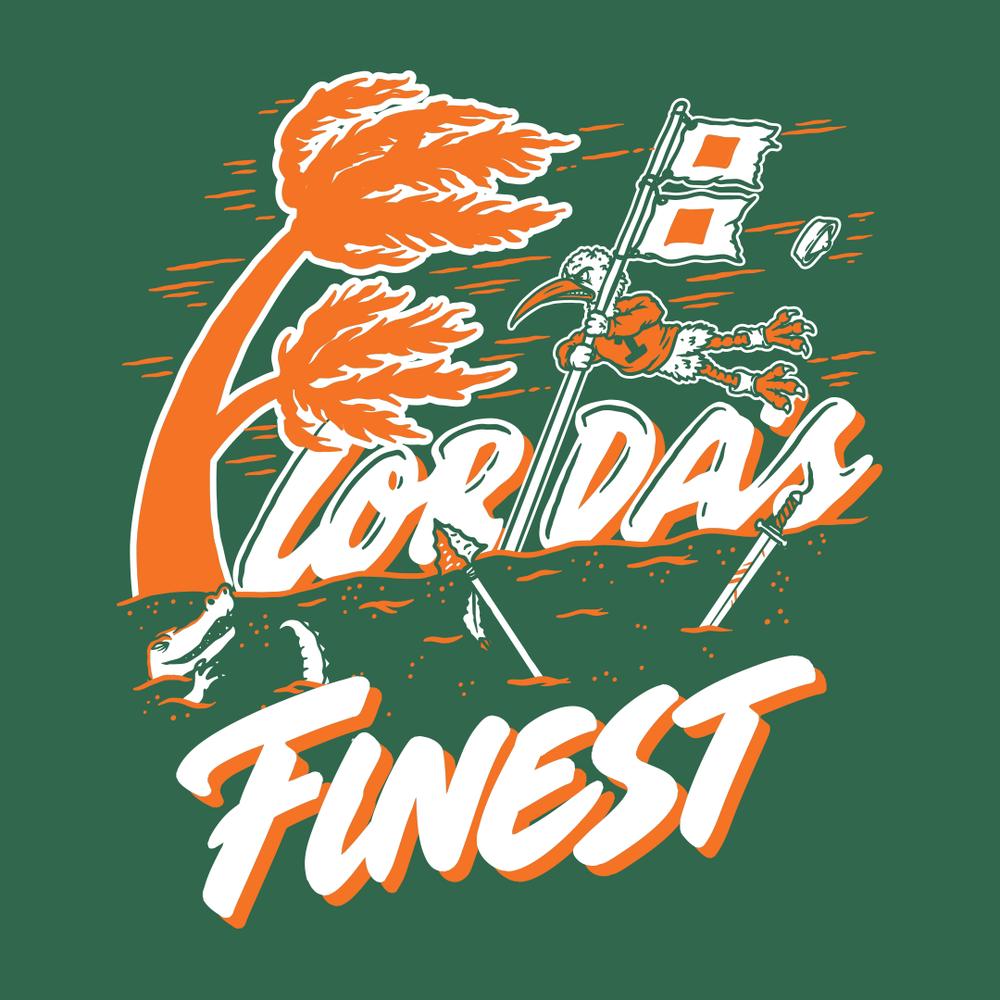 Floridas Finest Palm Tree Pocket Tee-T-Shirts-Barstool U-Barstool Sports