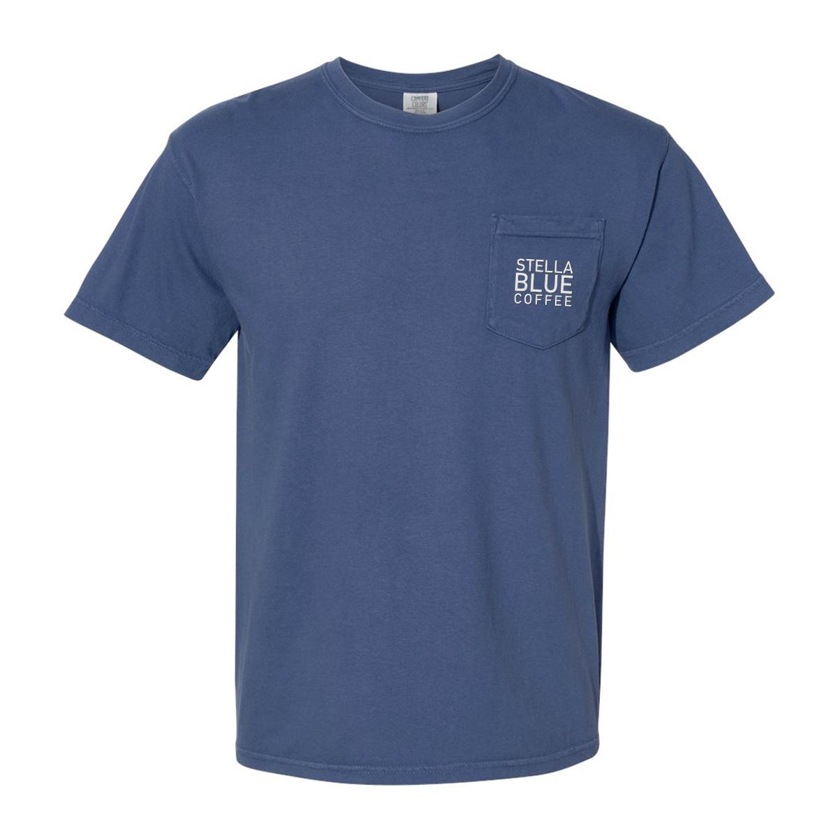 Stella Blue Pocket Tee-T-Shirts-Stella Blue Coffee-Navy-S-Barstool Sports