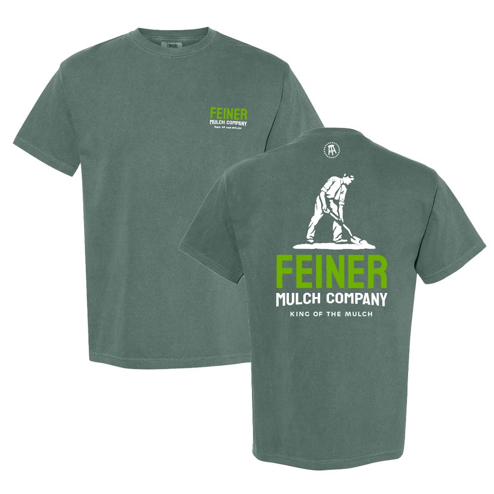 Feiner Mulch Company Tee-T-Shirts-Barstool Sports-Green-S-Barstool Sports