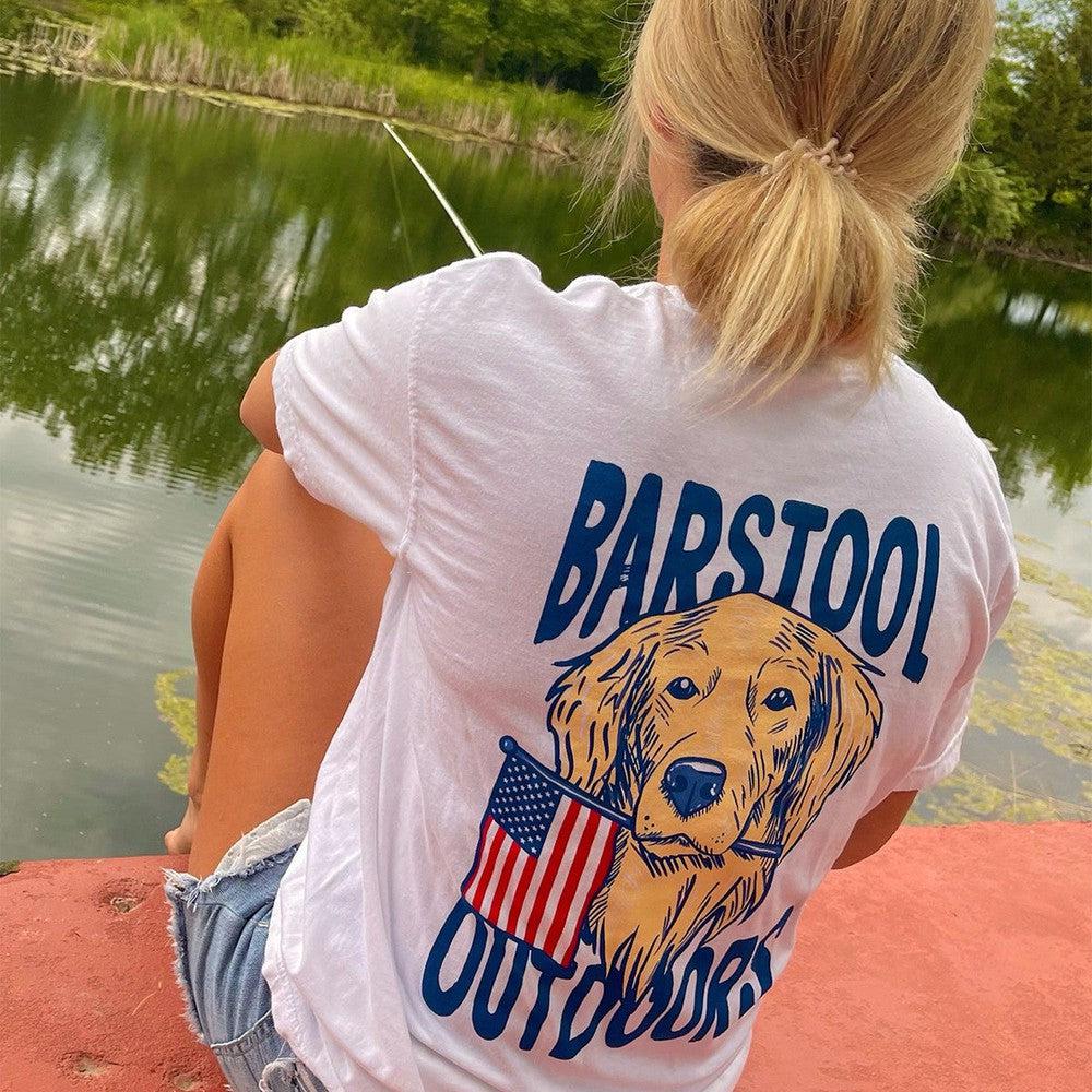 Barstool Outdoors Dog USA Pocket Tee