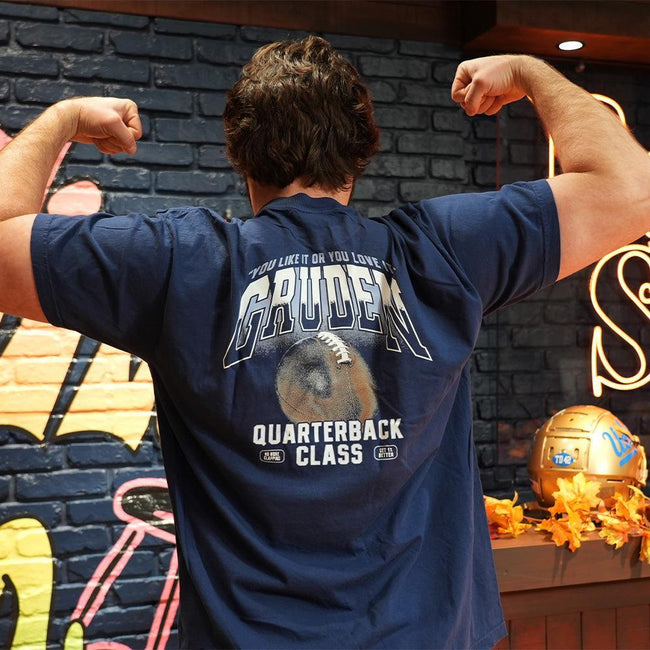Gruden QB Class Pocket Tee-T-Shirts-Coach Gruden-Barstool Sports