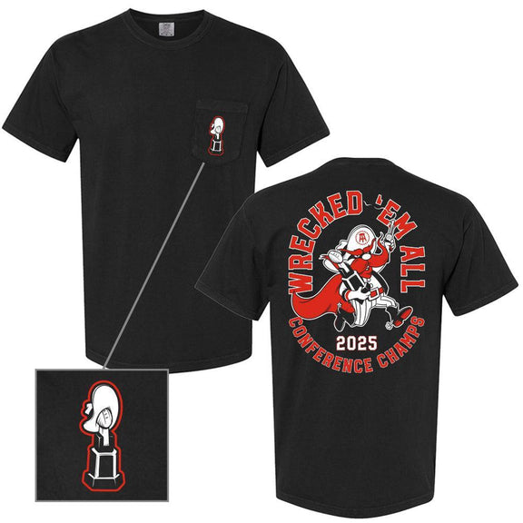 Wrecked 'Em Conference Champs Pocket Tee-T-Shirts-Barstool U-Barstool Sports