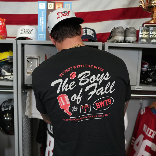 The Boys of Fall Pocket Tee-T-Shirts-Bussin With The Boys-Barstool Sports