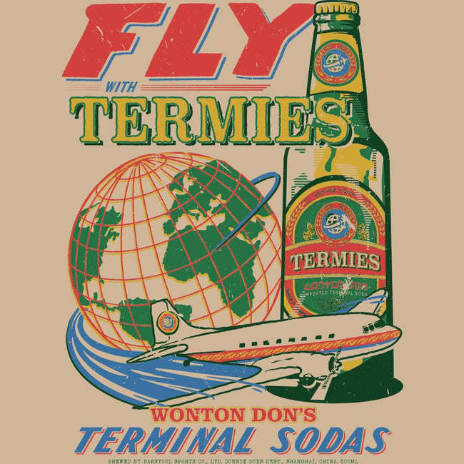 Fly With Termies Pigment Dyed Hoodie-Hoodies & Sweatshirts-The Wonton Don-Barstool Sports