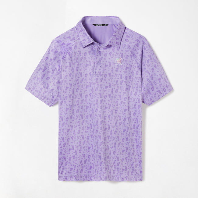 UNRL x Transfusion Classic Printed Polo-Polos-Fore Play-Purple-S-Barstool Sports
