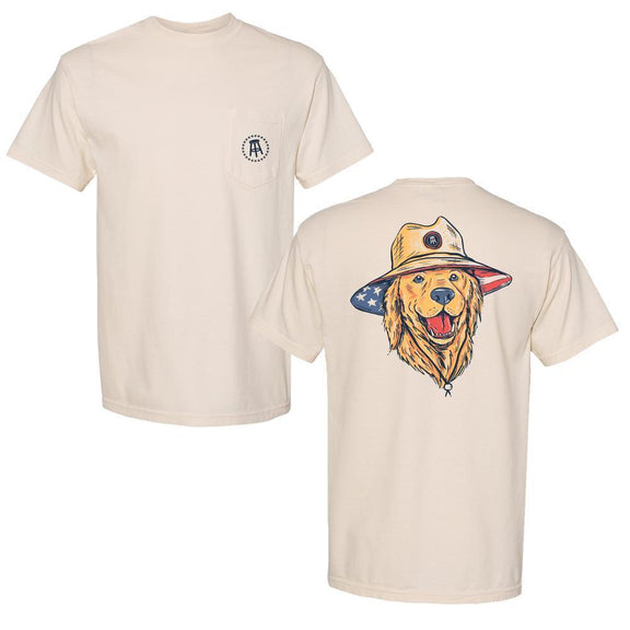 American Dog Pocket Tee-T-Shirts-Barstool Outdoors-Ivory-S-Barstool Sports