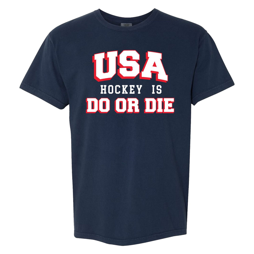 USA Do or Die II Tee-T-Shirts-Spittin Chiclets-Navy-S-Barstool Sports