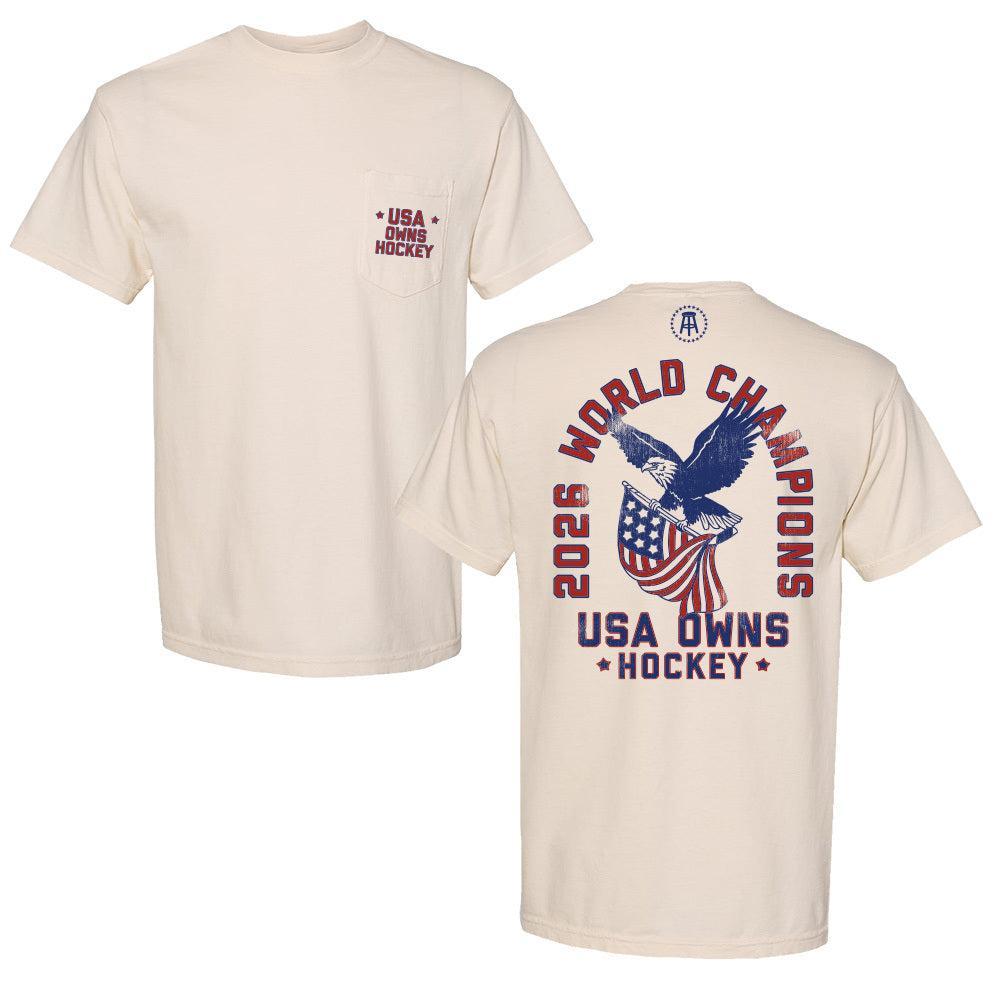 USA World Champions Tee-T-Shirts-Barstool Sports-Ivory-S-Barstool Sports