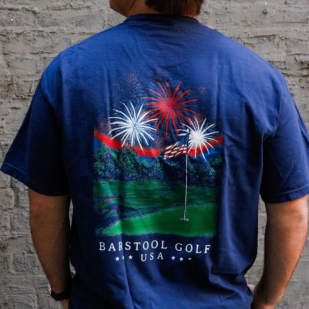 Barstool Golf Fireworks Pocket Tee-T-Shirts-Fore Play-Barstool Sports