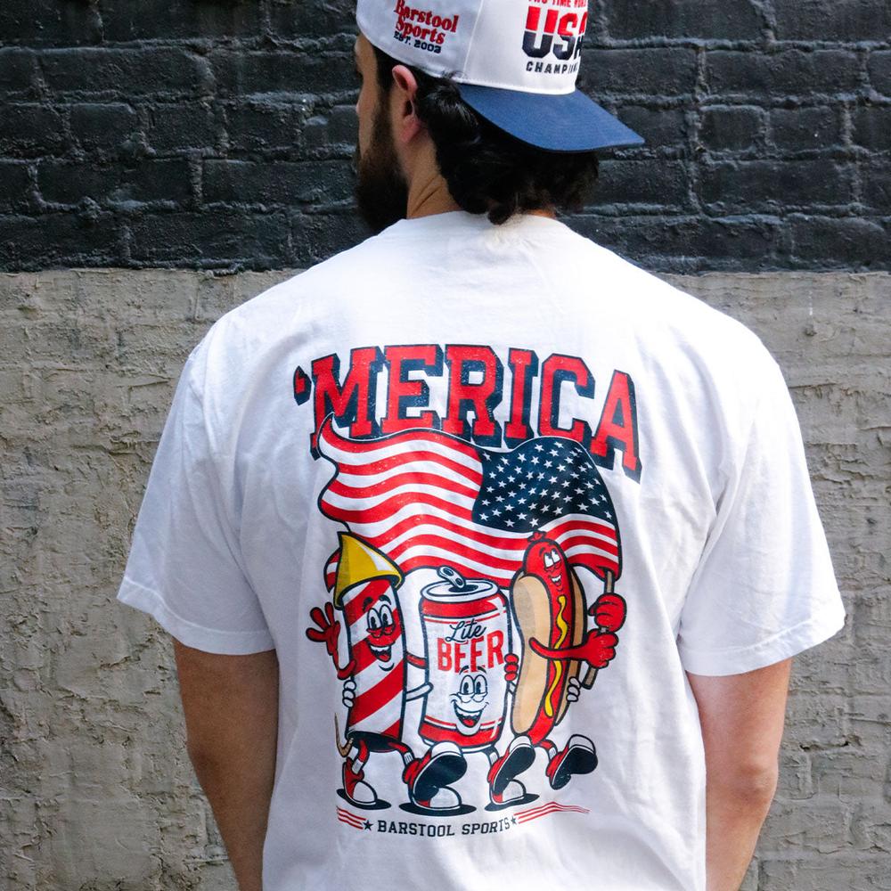 'Merica Pocket Tee-T-Shirts-Barstool Sports-Barstool Sports