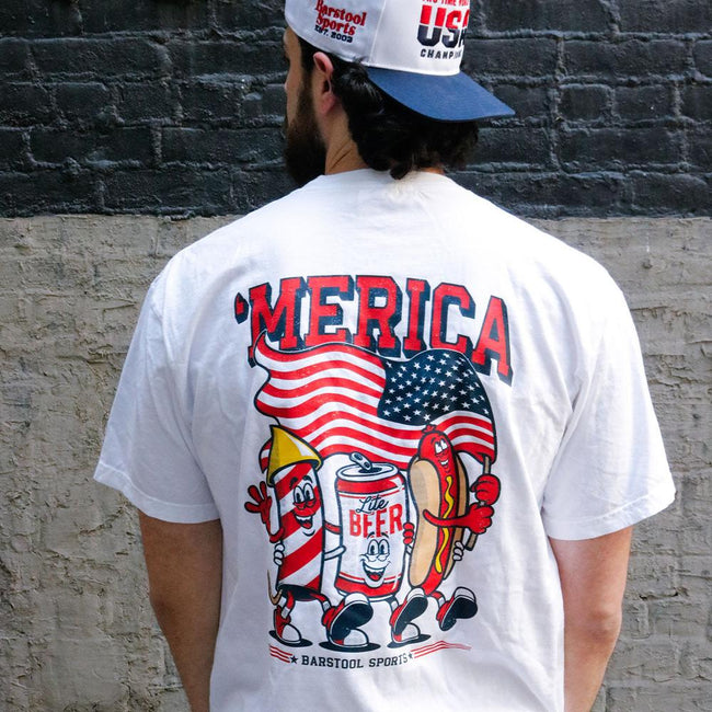 'Merica Pocket Tee-T-Shirts-Barstool Sports-Barstool Sports