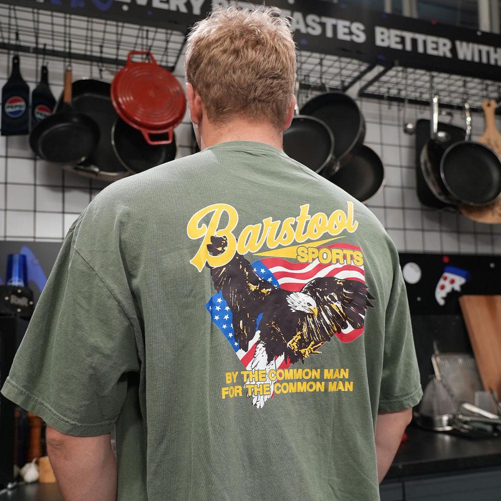 Barstool Sports Eagle Flag Pocket Tee-T-Shirts-Barstool Sports-Barstool Sports