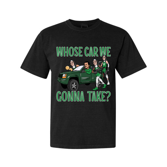 Whose Car We Gonna Take Tee-T-Shirts-Pardon My Take-Black-S-Barstool Sports