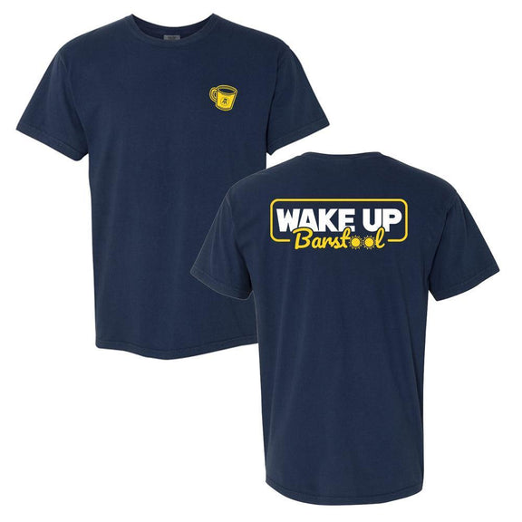 Wake Up Barstool Tee-T-Shirts-Barstool Sports-Navy-S-Barstool Sports