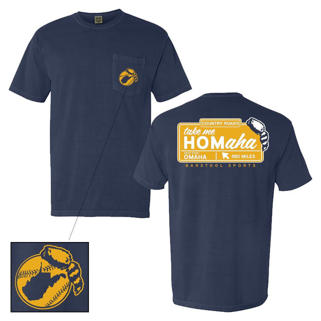 Take Me Homaha Pocket Tee-T-Shirts-Barstool U-Navy-S-Barstool Sports