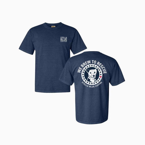 We Brew To Rescue 2026 Tee-T-Shirts-Stella Blue Coffee-Barstool Sports