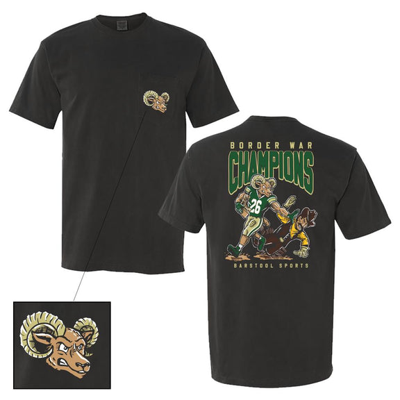 B War Stiff Arm Pocket Tee-T-Shirts-Barstool U-Black-S-Barstool Sports