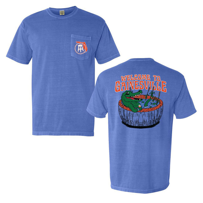 Welcome to FL Pocket Tee-T-Shirts-Barstool U-Blue-S-Barstool Sports