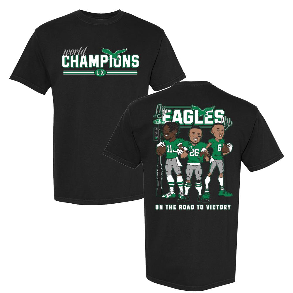 World Champions LIX PHI Tee - Black / S