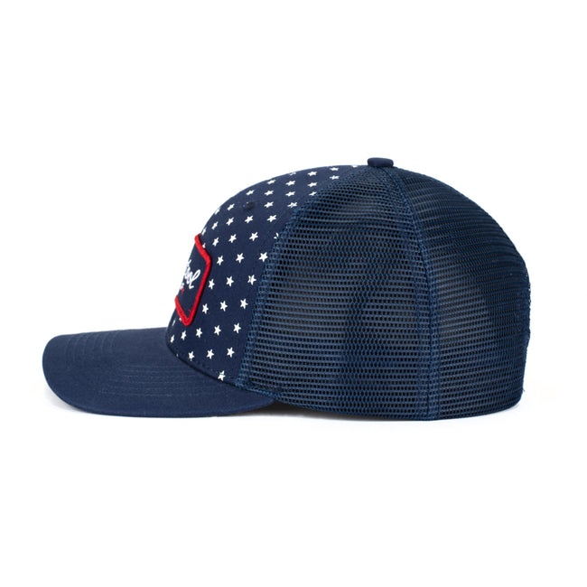 Barstool Golf Americana Trucker Hat-Hats-Fore Play-Navy-Barstool Sports