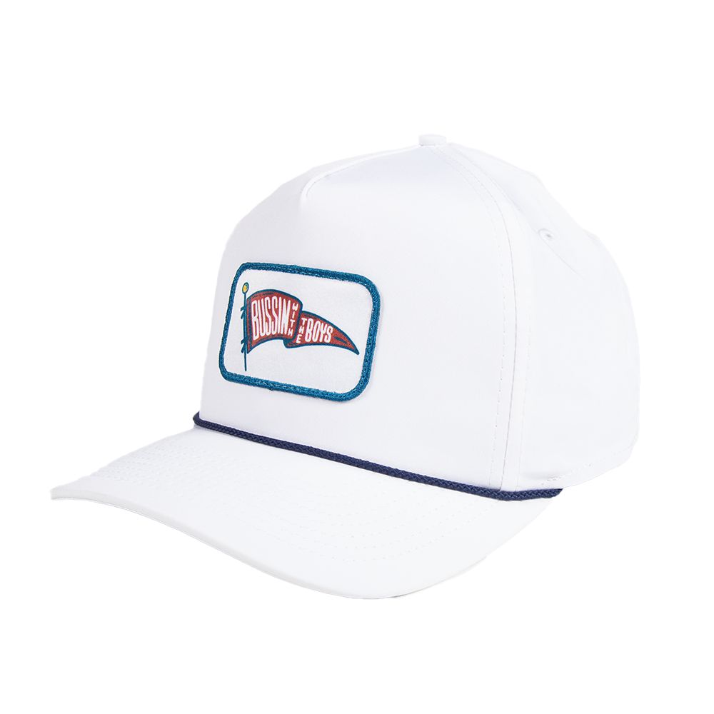 Bussin With The Boys Pennant Imperial Rope Hat-Hats-Bussin With The Boys-White-One Size-Barstool Sports
