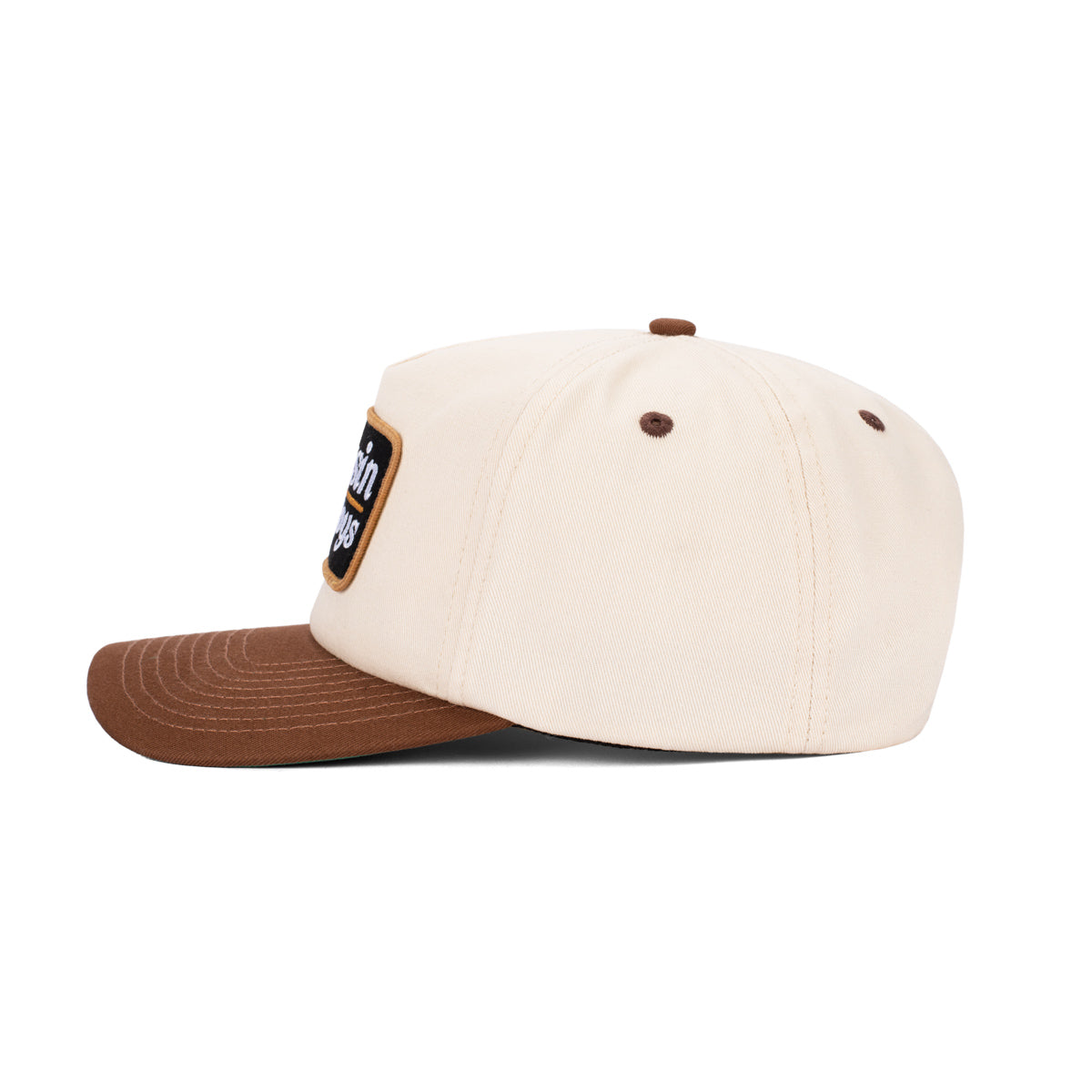 Bussin With The Boys Patch Retro Snapback Hat-Hats-Bussin With The Boys-Cream-One Size-Barstool Sports