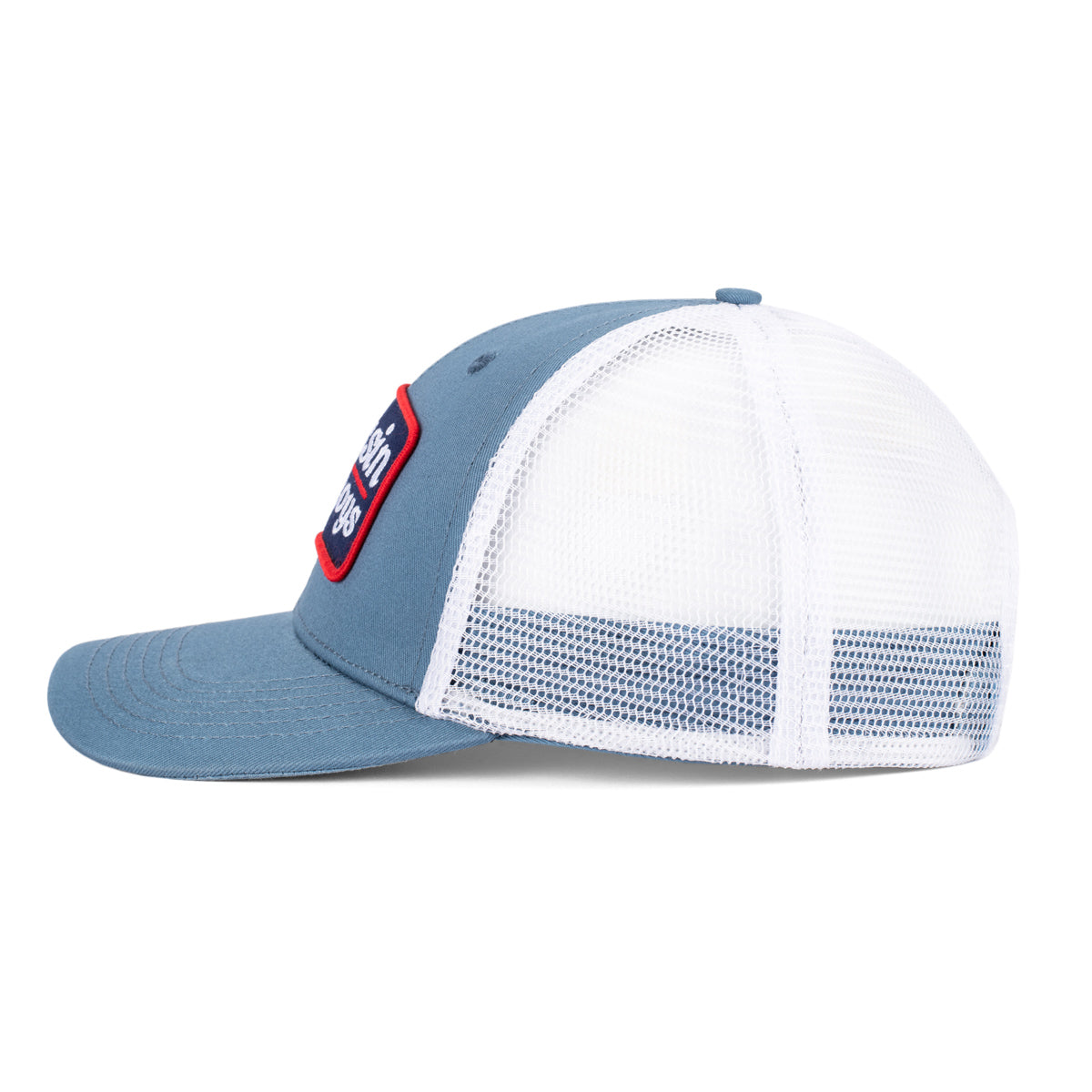 Bussin With The Boys Patch Trucker Hat II-Hats-Bussin With The Boys-Blue-One Size-Barstool Sports