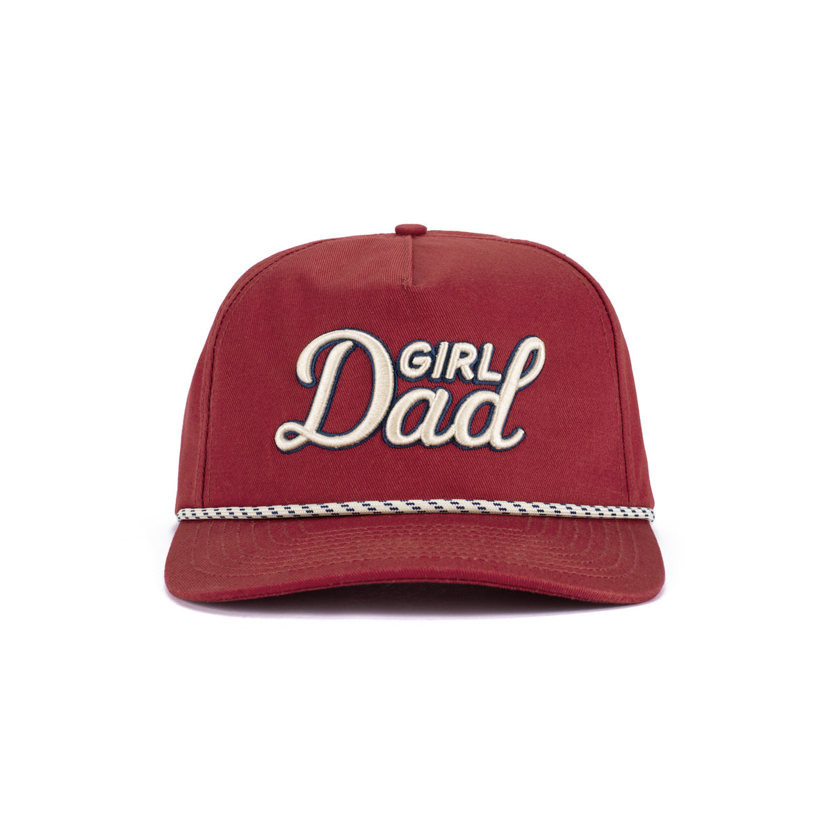 Girl Dad Retro Rope Hat-Hats-Bussin With The Boys-Red-One Size-Barstool Sports