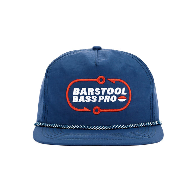 Bass Pro Shops x Barstool Sports Hook Rope Hat-Hats-Barstool Sports-Navy-One Size-Barstool Sports