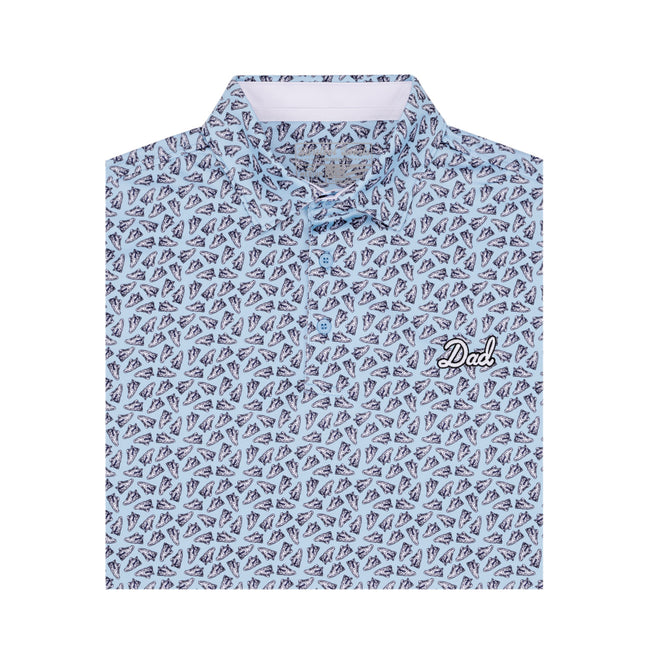 Bussin With The Boys Dad Shoe Printed Polo-Polos-Bussin With The Boys-Barstool Sports