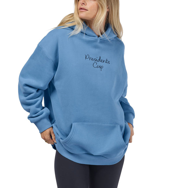 Barstool Golf x Presidents Cup Oversized Hoodie (Blue)-Hoodies & Sweatshirts-Fore Play-Barstool Sports