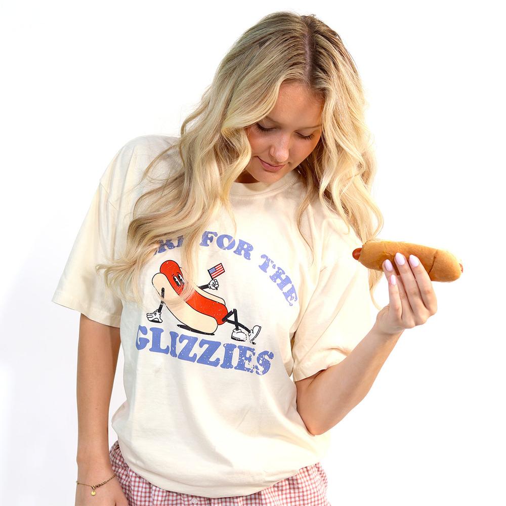 Here For The Glizzies Tee-T-Shirts-It Girl-Barstool Sports