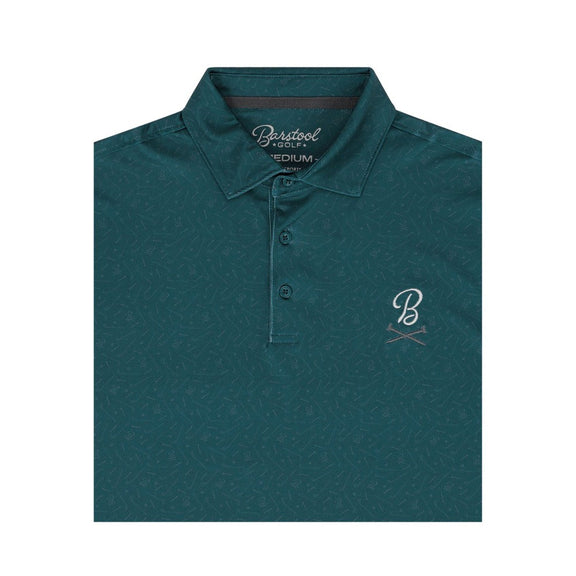 Barstool Golf Performance Printed Polo-Polos-Fore Play-Green-S-Barstool Sports