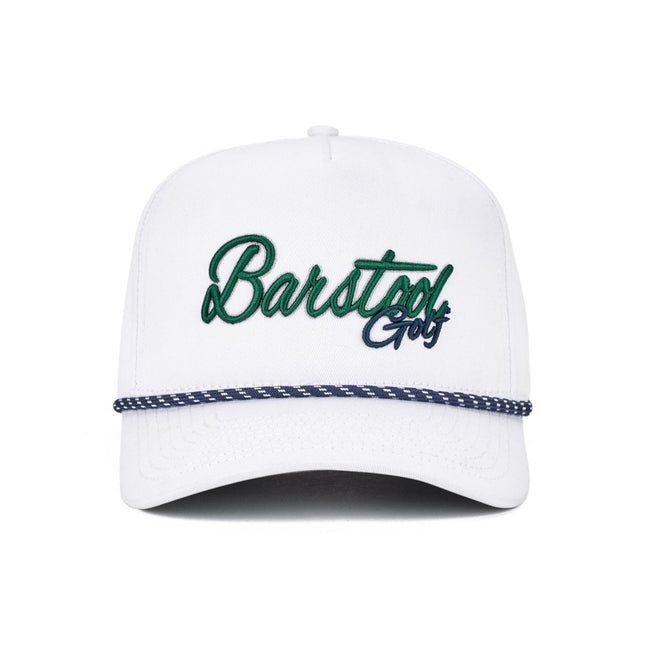 Barstool Golf Script Rope Hat-Hats-Fore Play-White-One Size-Barstool Sports