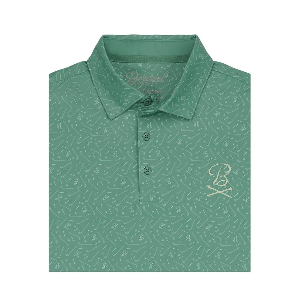 Barstool Golf Printed Performance Polo-Polos-Fore Play-Green-S-Barstool Sports