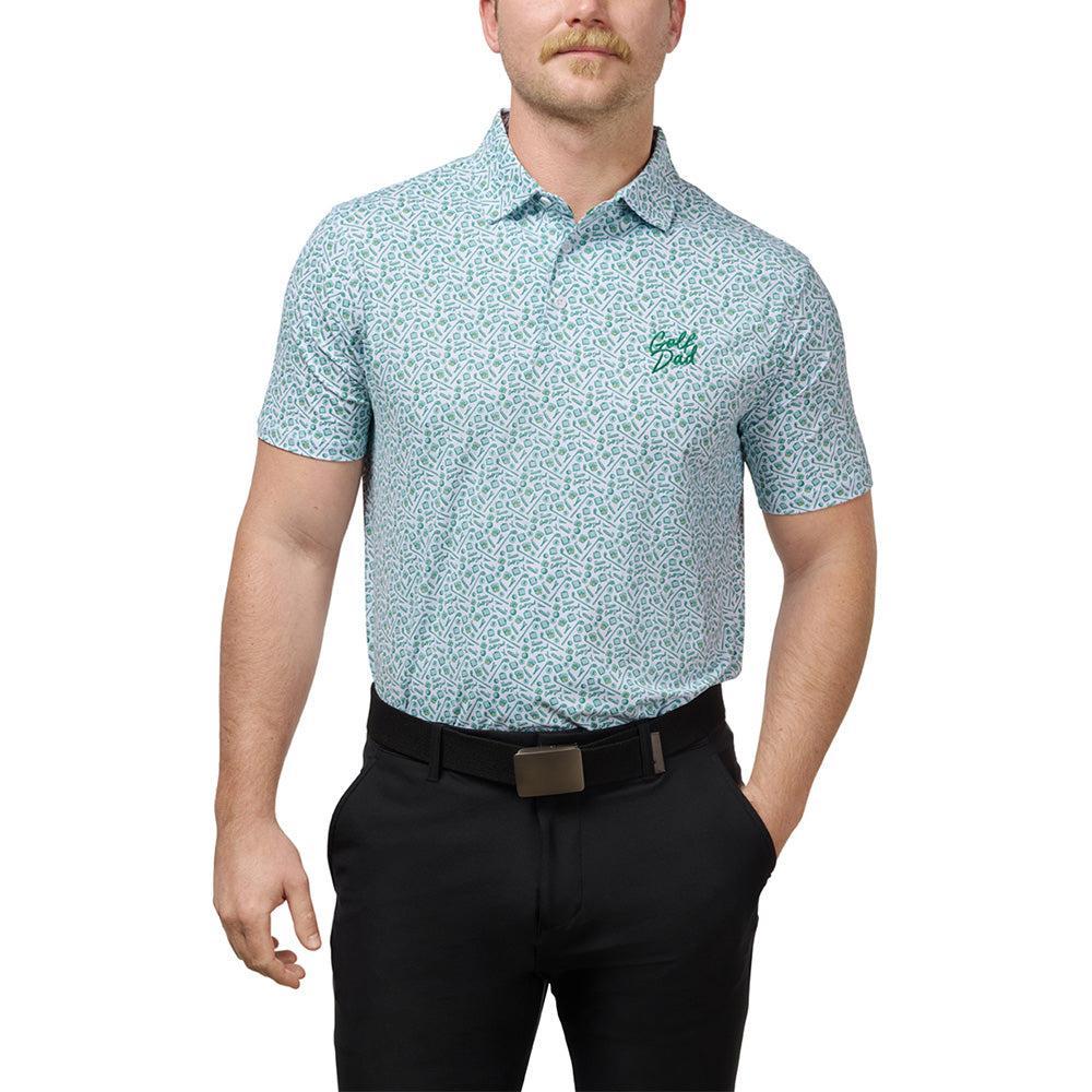 Golf Dad Printed Performance Polo-Polos-Fore Play-Barstool Sports