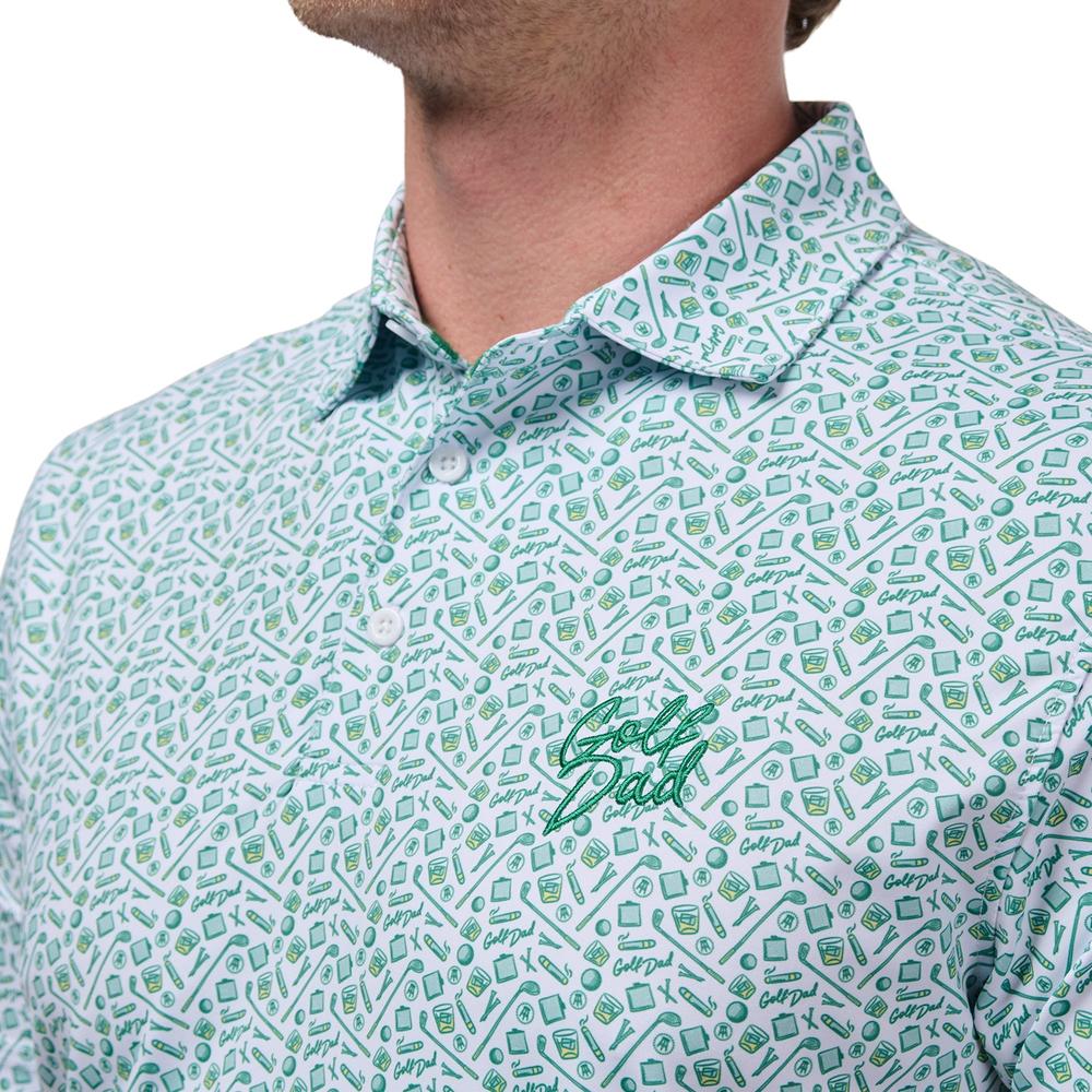 Golf Dad Printed Performance Polo-Polos-Fore Play-Barstool Sports